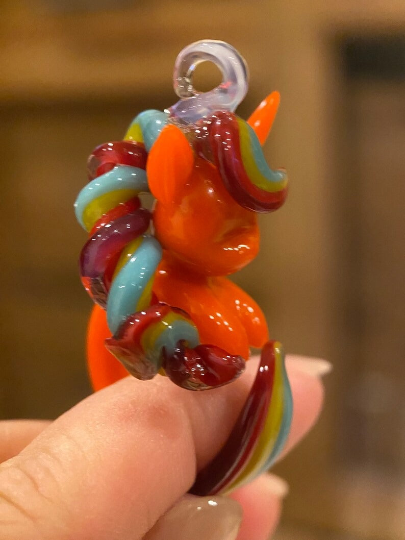 My Little Pony Sunset Shimmer Glass Ring – Handmade Unicorn Statement Jewelry