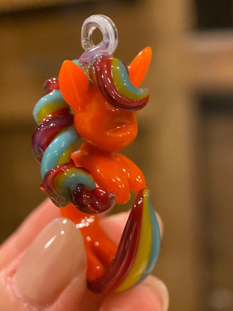 My Little Pony Sunset Shimmer Glass Ring – Handmade Unicorn Statement Jewelry