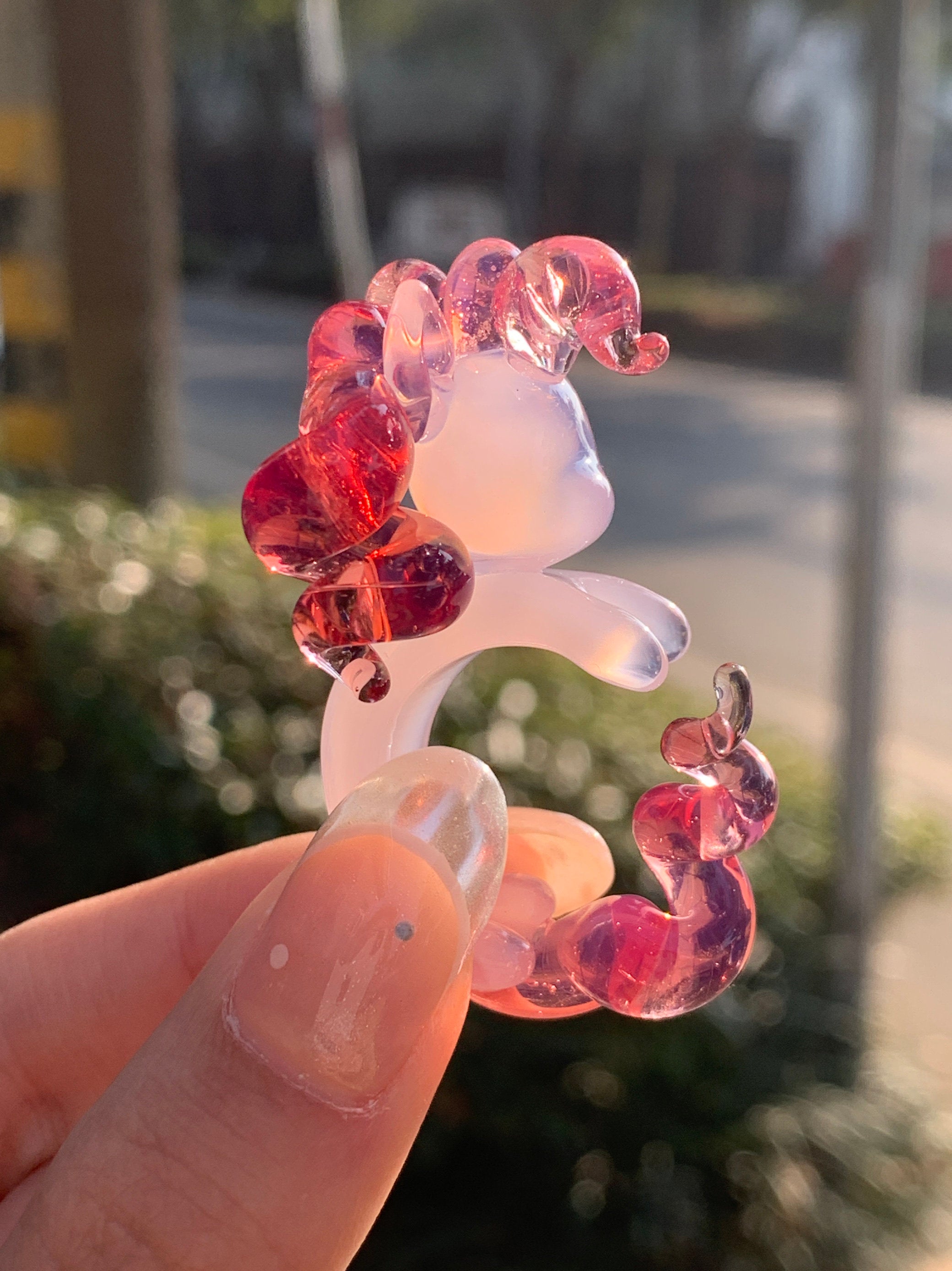 My Little Pony Pinkie Pie Ring – Pink Glass Cute Cartoon Jewelry Ring Gift