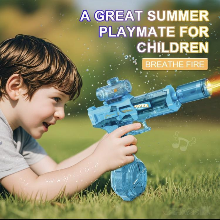 Ultimate Electric Water Gun, 320cc High Capacity, 32FT Range, Automatic Squirt Gun with Glowing Muzzle for Adults & Kids