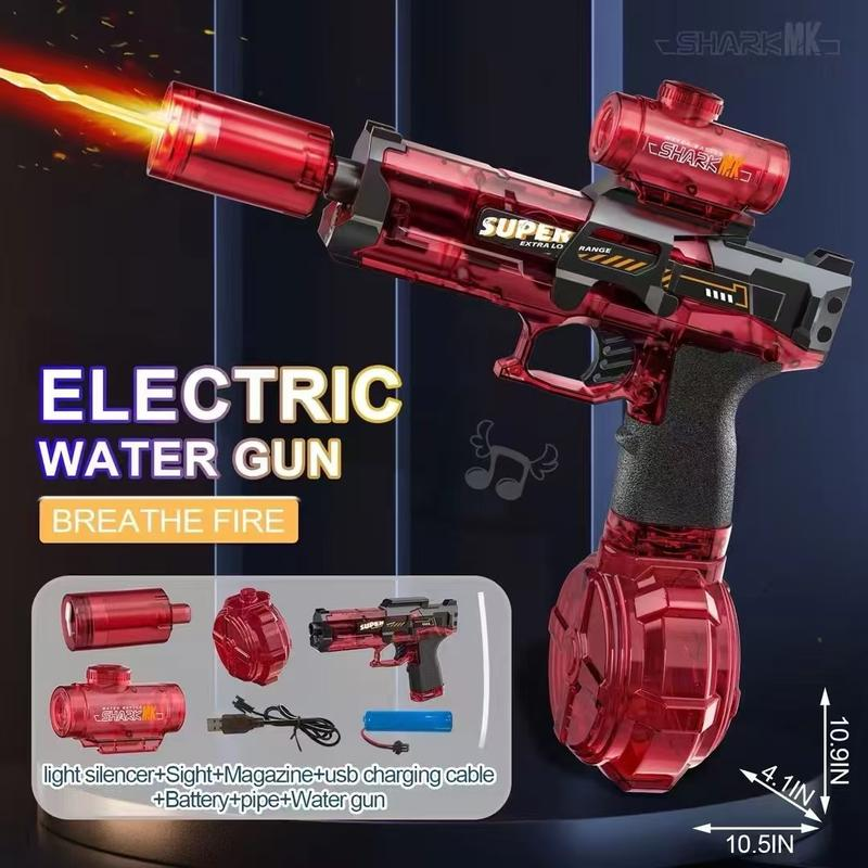 Ultimate Electric Water Gun, 320cc High Capacity, 32FT Range, Automatic Squirt Gun with Glowing Muzzle for Adults & Kids
