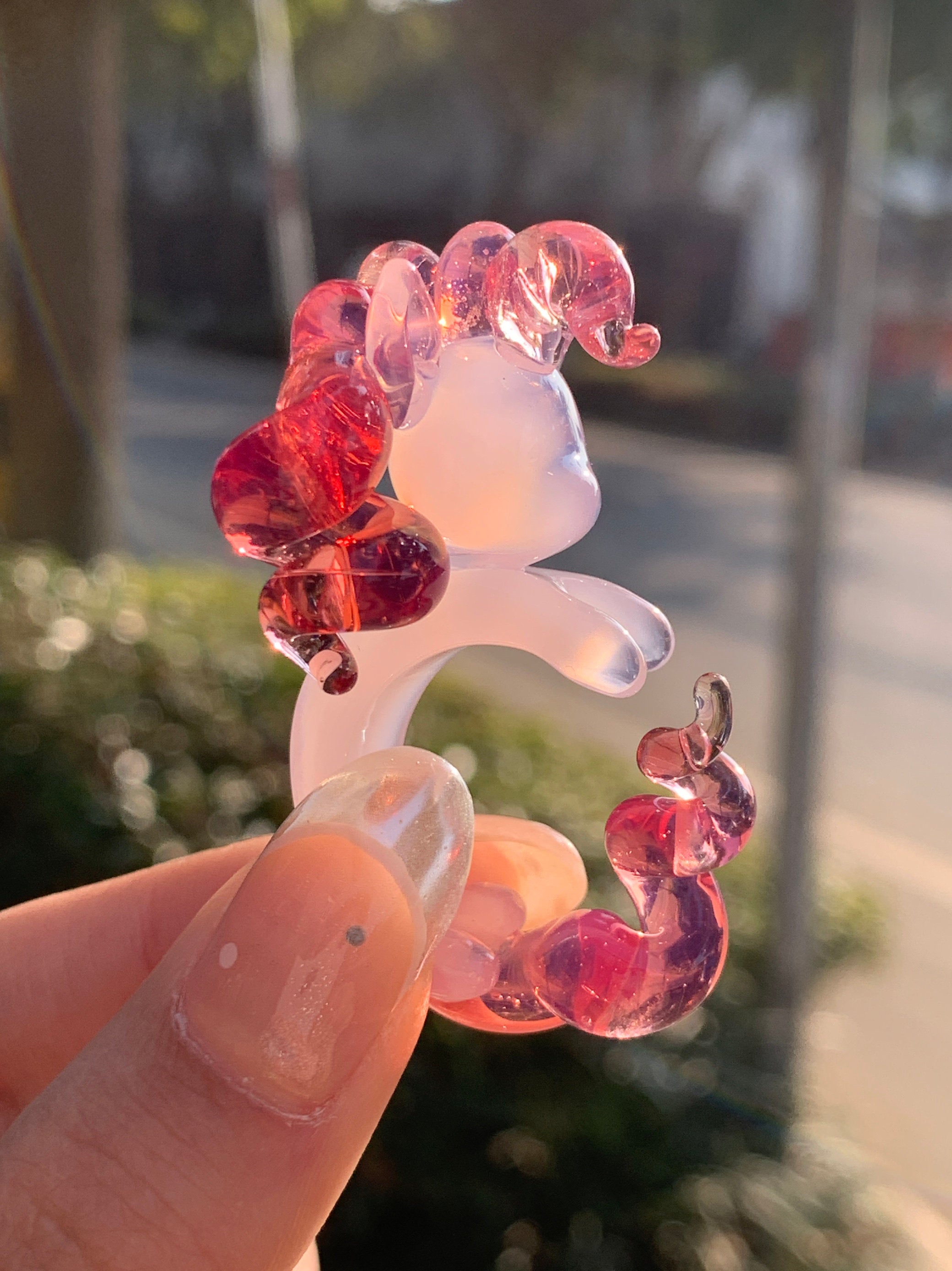 My Little Pony Pinkie Pie Ring – Pink Glass Cute Cartoon Jewelry Ring Gift