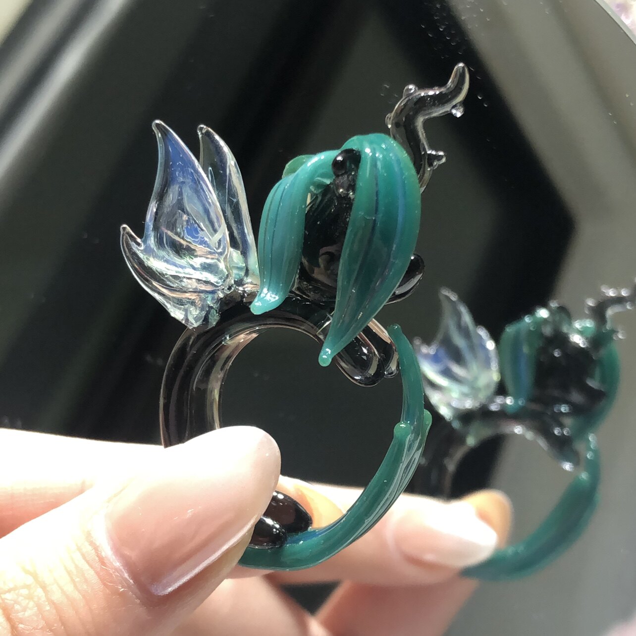 My Little Pony Queen Chrysalis Ring – Dark Changeling Queen Statement Jewelry